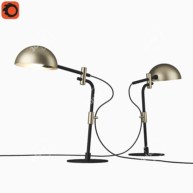 Lampatron Pullout T Desk Lamp 3D model image 1