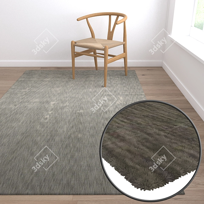 High-Quality Carpet Set 683 3D model image 5