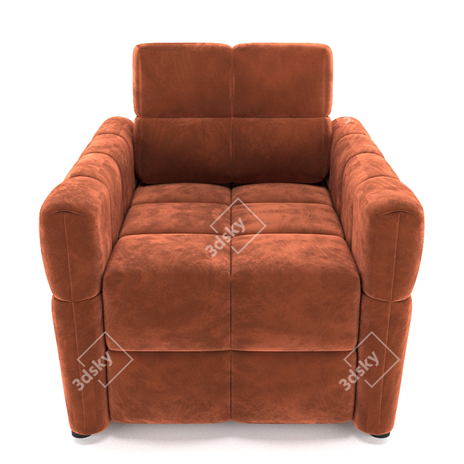 Luxury Comfort: MOON 160 Chair 3D model image 3