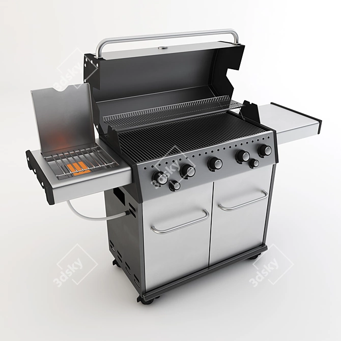 05 BBQ Grill Master 3D model image 2