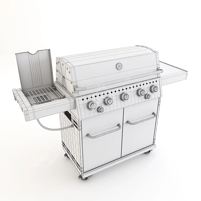 05 BBQ Grill Master 3D model image 5