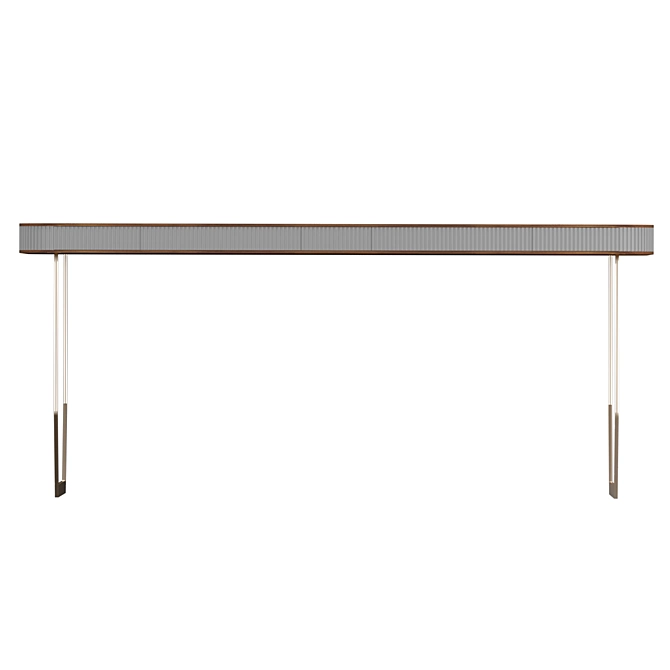 Sleek and Chic Dining Table 3D model image 2