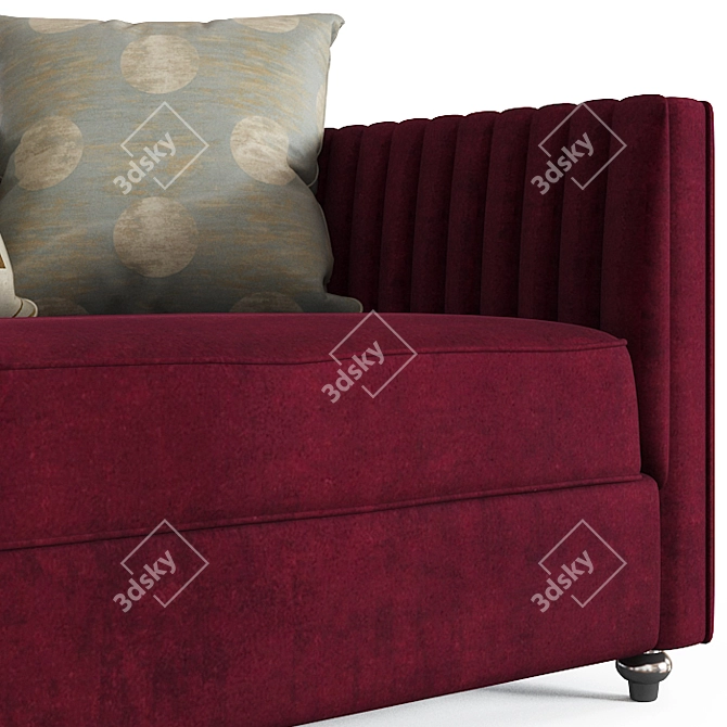 Elegant Schary 3-Seater Sofa 3D model image 2