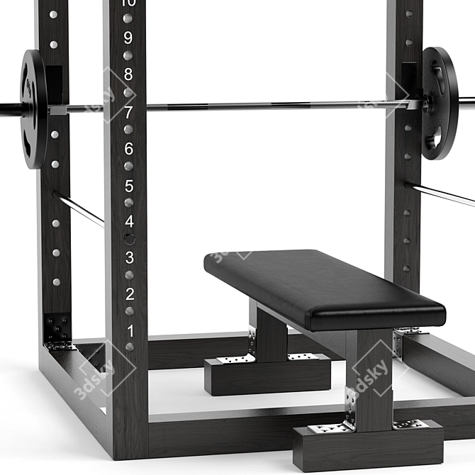 Ultimate Fitness Gym Equipment 3D model image 2