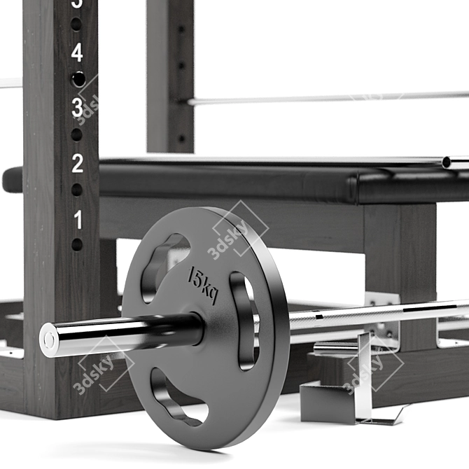 Ultimate Fitness Gym Equipment 3D model image 3