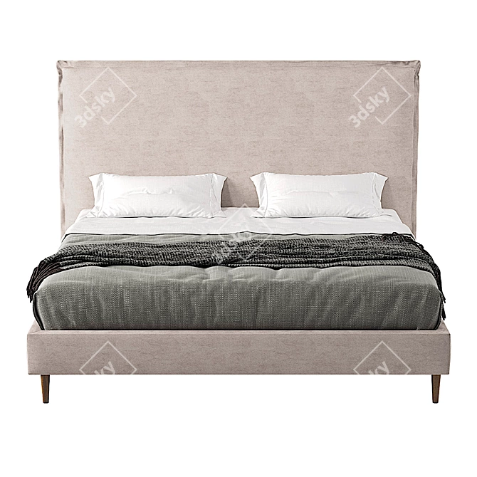 Scandi Love Bed 3D model image 2