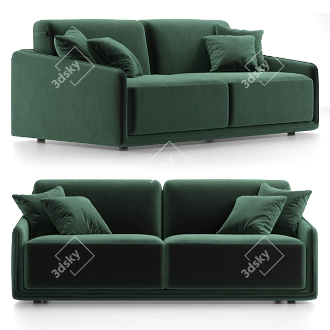 Toronto Sofa: Stylish & Comfortable 3D model image 1