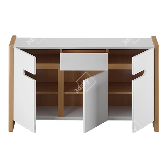 Elegant Bella Buffet: Beautiful and Functional 3D model image 7