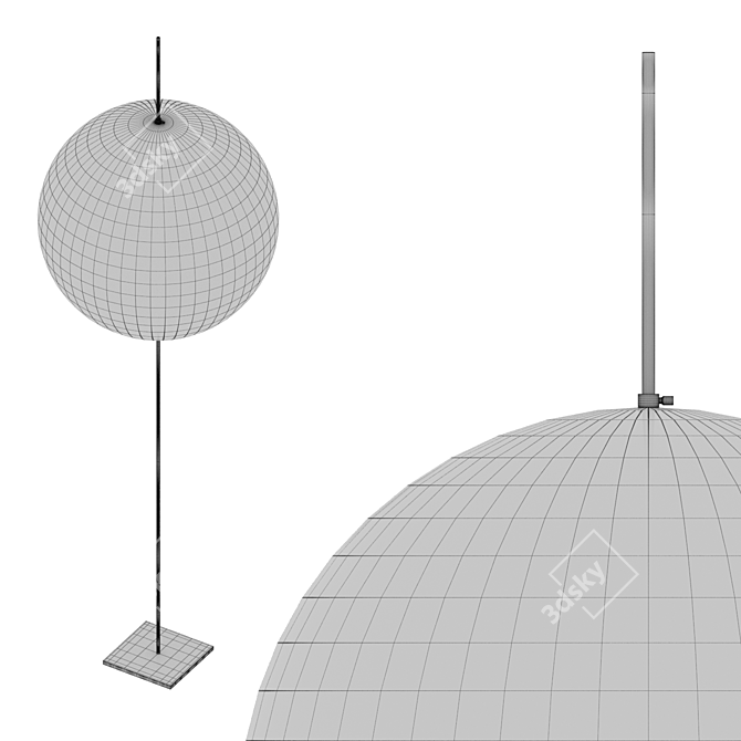 Catellani & Smith PostKrisi F64 - Exquisite Italian Floor Lamp 3D model image 3