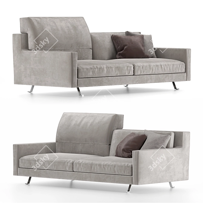 Elegant James Sofa: Frigerio Salotti 3D model image 1