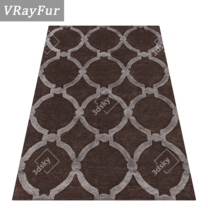 Title: Luxurious Carpet Set - High-Quality 3D Textures! 3D model image 2