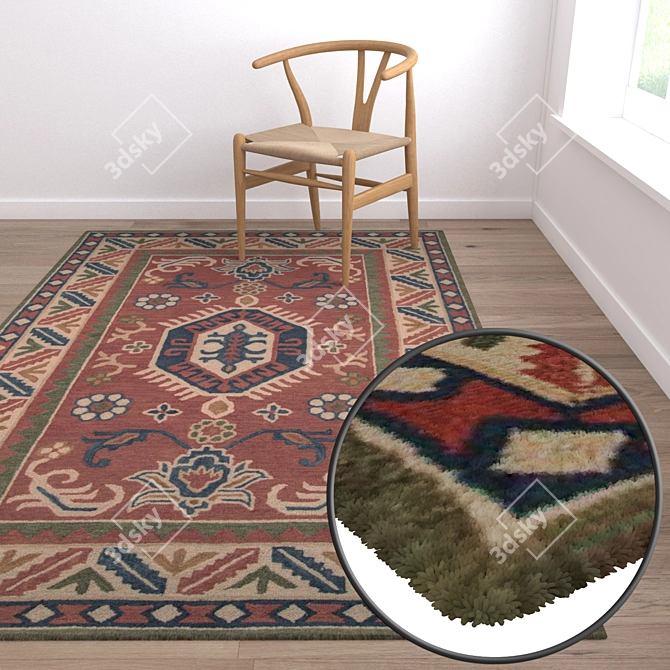 Luxury Carpets Set 3D model image 5