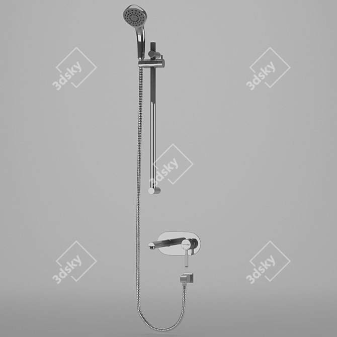 3-Function Shower Mixer - Wasserkraft 3D model image 1