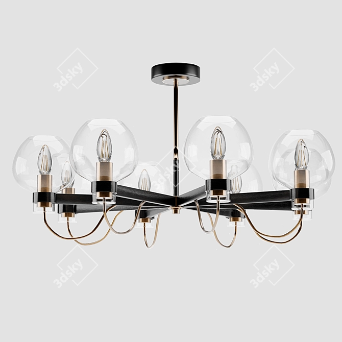 Elegant Freya Chandelier - Tara 3D model image 1