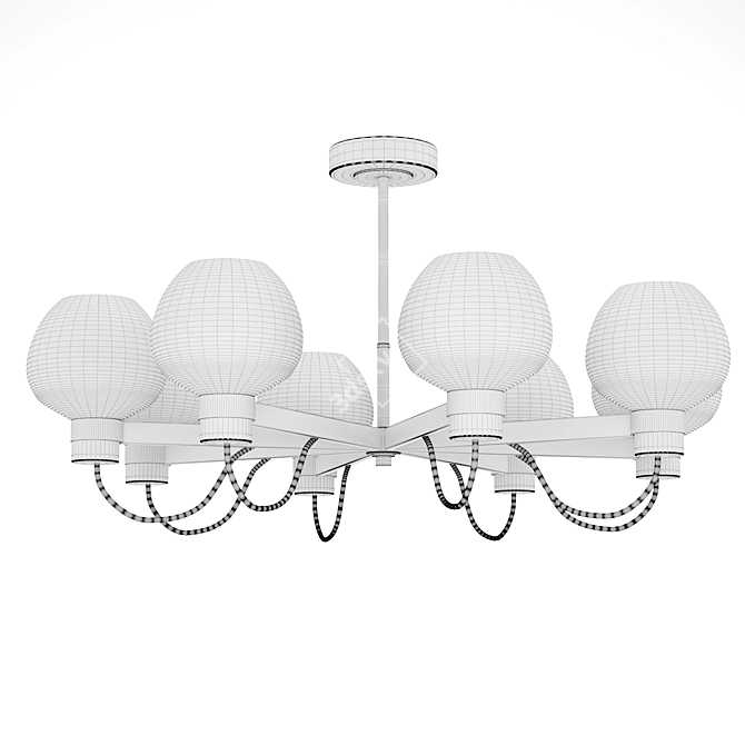 Elegant Freya Chandelier - Tara 3D model image 2