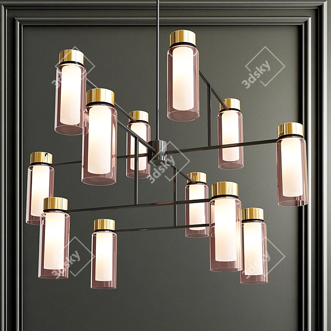 Elegant Osman 12-Light Chandelier 3D model image 4