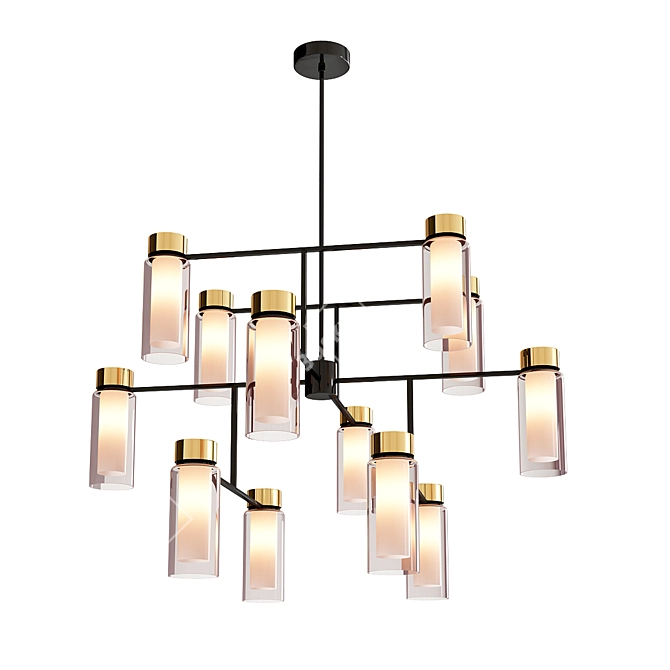 Elegant Osman 12-Light Chandelier 3D model image 5