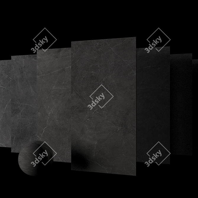 Sterlina Asphalt Marble Set 3D model image 2