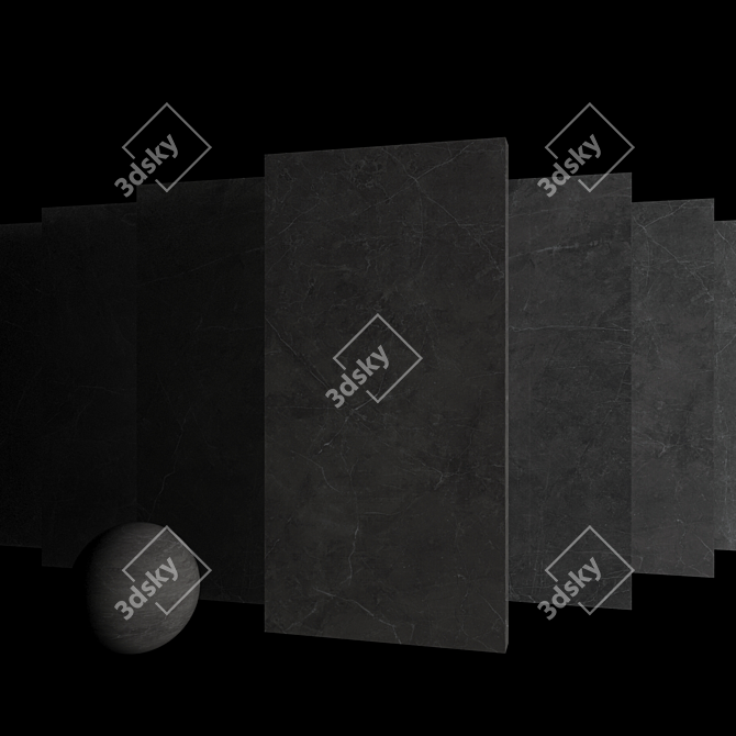 Sterlina Asphalt Marble Set 3D model image 3