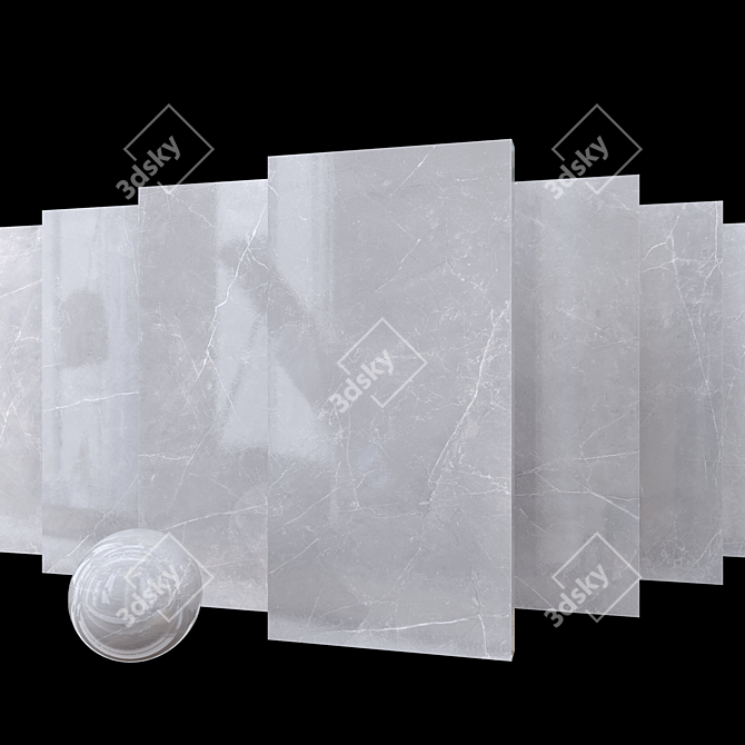 Sterlina Gray Marble Set 3D model image 1