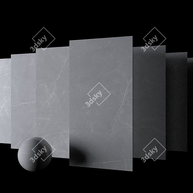 Sterlina Gray Marble Set 3D model image 2