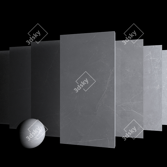 Sterlina Gray Marble Set 3D model image 3