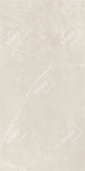 Luxury Ivory Marble Tile Set (2 pcs) 3D model image 4