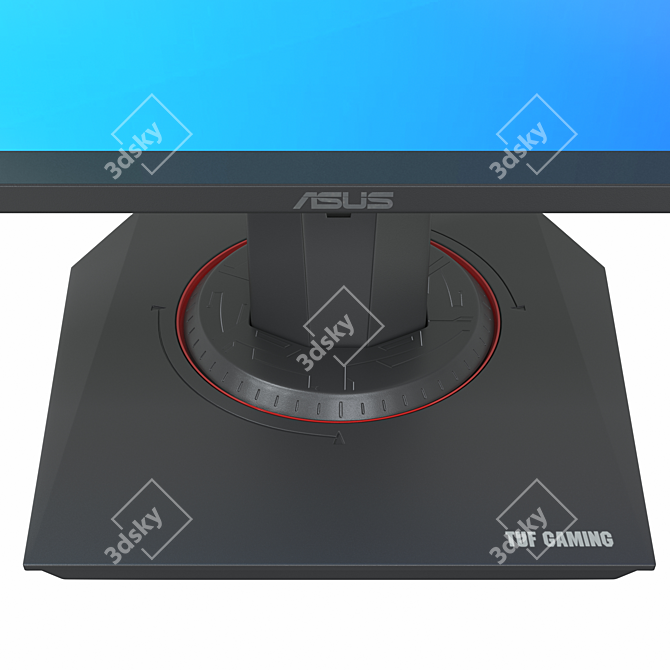 ASUS TUF Gaming VG27AQ Monitor: Immersive Gaming Experience 3D model image 2