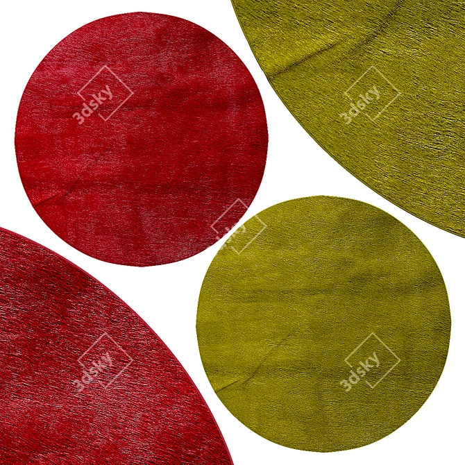 Premium Circle Rugs by Minotti 3D model image 1