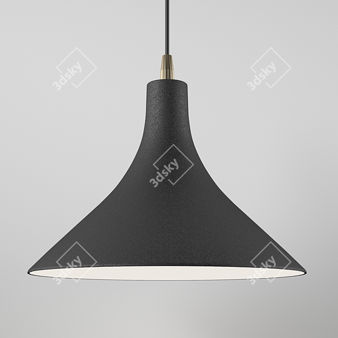 Karman T-Black Ceramic Pendant Lamps 3D model image 2