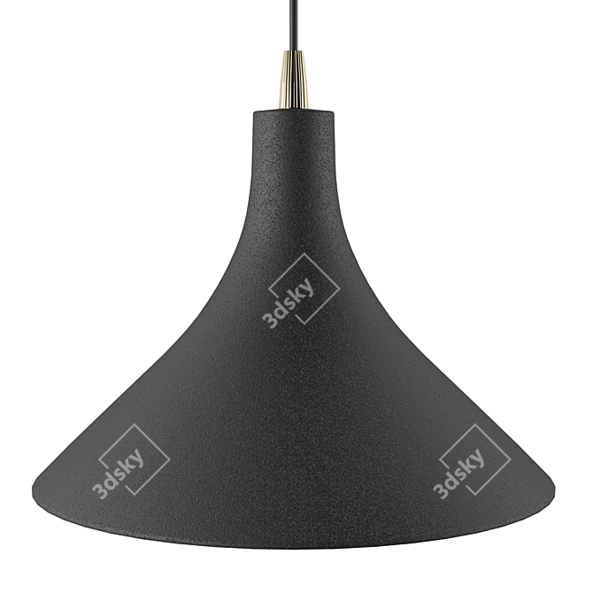 Karman T-Black Ceramic Pendant Lamps 3D model image 8