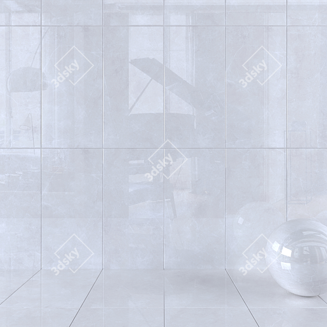 Sterlina Silver Wall Tiles Set 3D model image 1