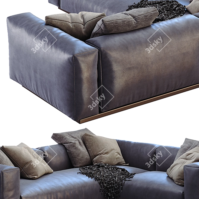 Modern Flexform Lario Sofa 3D model image 3