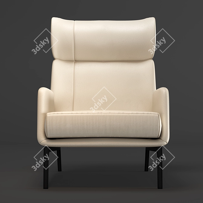 Modern Hidea Lounge Chair: Stylish & Comfortable 3D model image 3