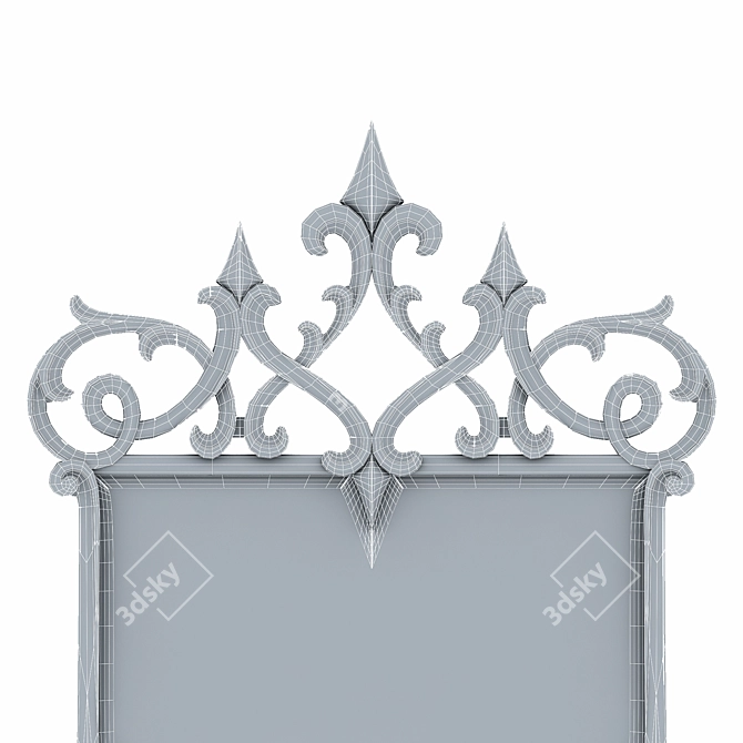 Elegant Mirandela Baroque Mirror 3D model image 3