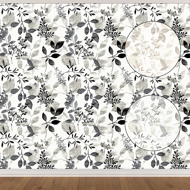 Seamless Wallpaper Set - 3 Colors 3D model image 1