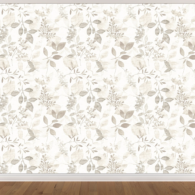 Seamless Wallpaper Set - 3 Colors 3D model image 3