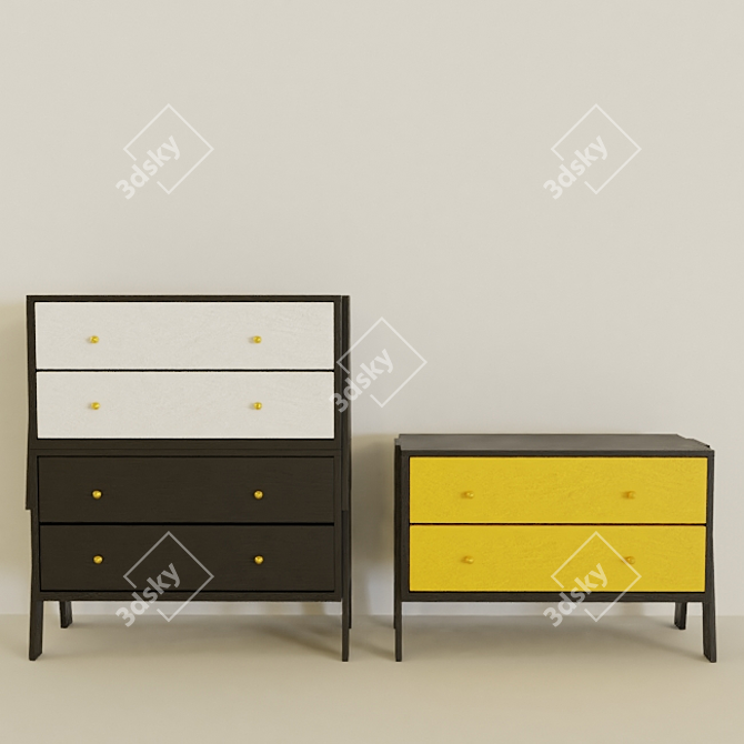 Flexible Modular Furniture Set 3D model image 7