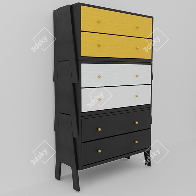 Flexible Modular Furniture Set 3D model image 10