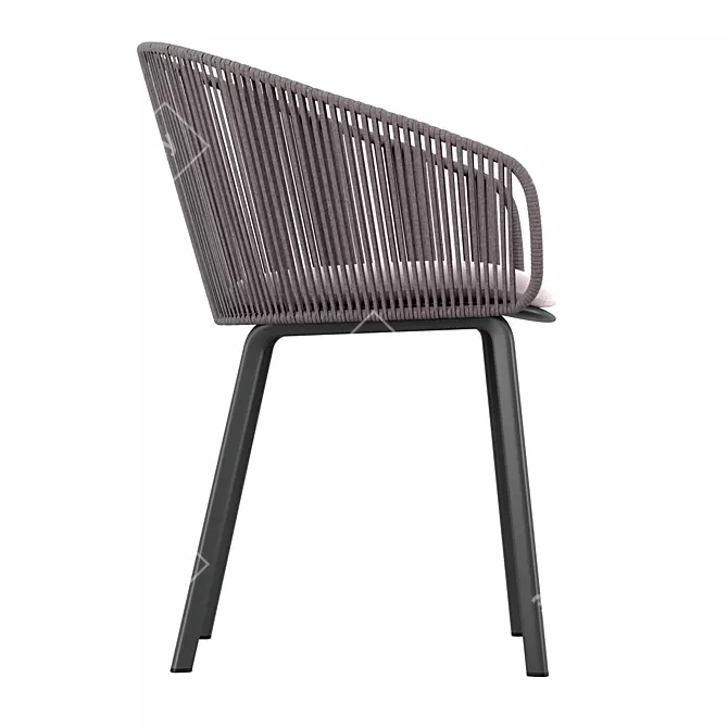 Dedon Rilly: Stylish and Comfortable Armchair 3D model image 3