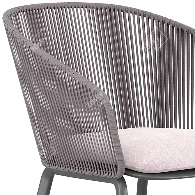 Dedon Rilly: Stylish and Comfortable Armchair 3D model image 4