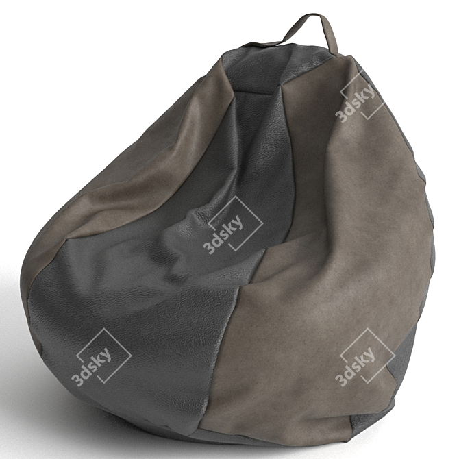 Leather Bag Chair 3D model image 8