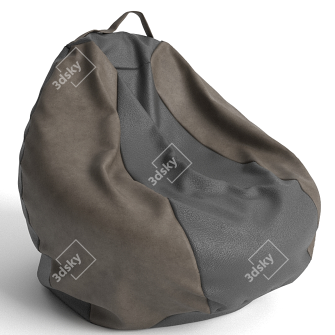 Leather Bag Chair 3D model image 9