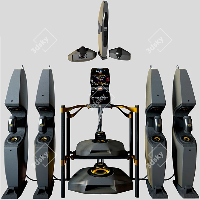 MoM RX-100 Speaker System 3D model image 2