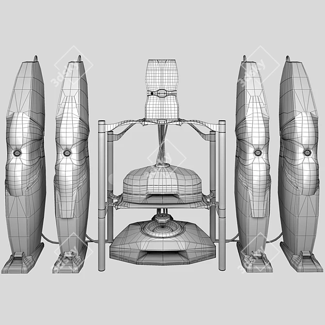 MoM RX-100 Speaker System 3D model image 5