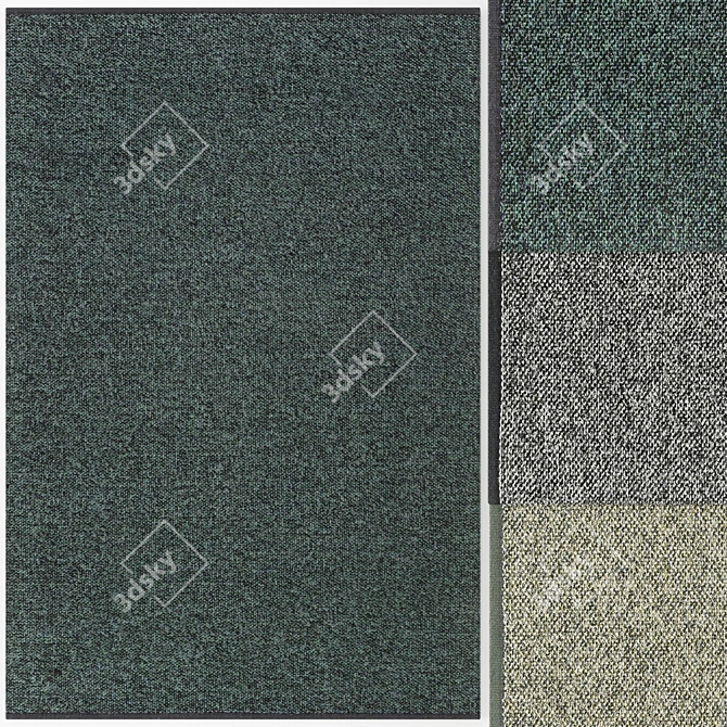 Modern Terazzo Rug Set 3D model image 2