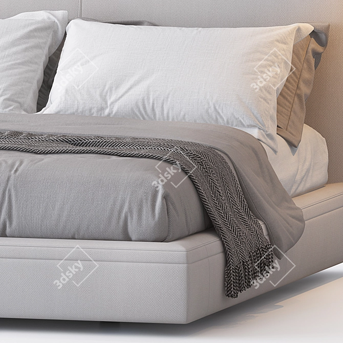 Luxurious Richard Bed by B&B Italia 3D model image 3