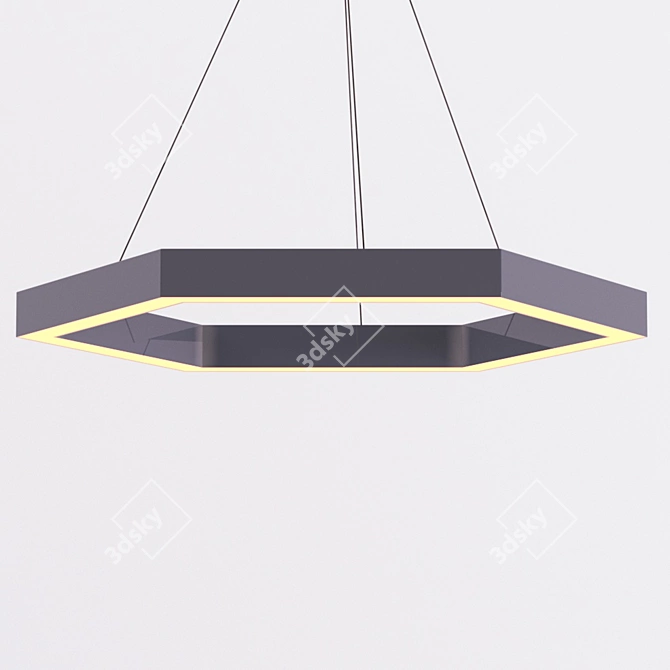 Golden Hex 750 Pendant Light 3D model image 4