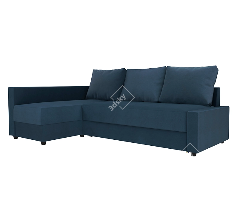 Versatile and Stylish IKEA FRICHETEN Sofa Bed 3D model image 2