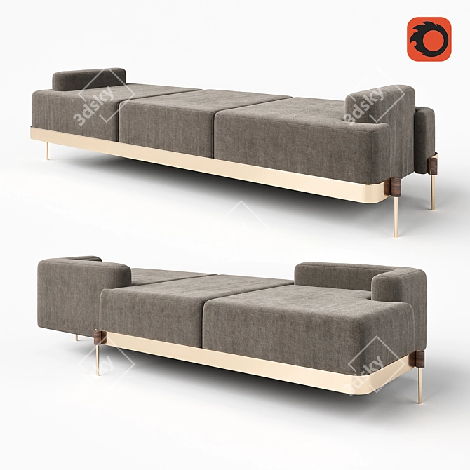 Elegant Tete a Tete: High-Quality Luxury Furniture 3D model image 1